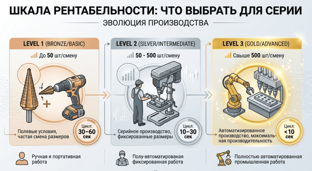 Как сверлить ступенчатым конусным сверлом Как сверлить ступенчатым конусным сверлом